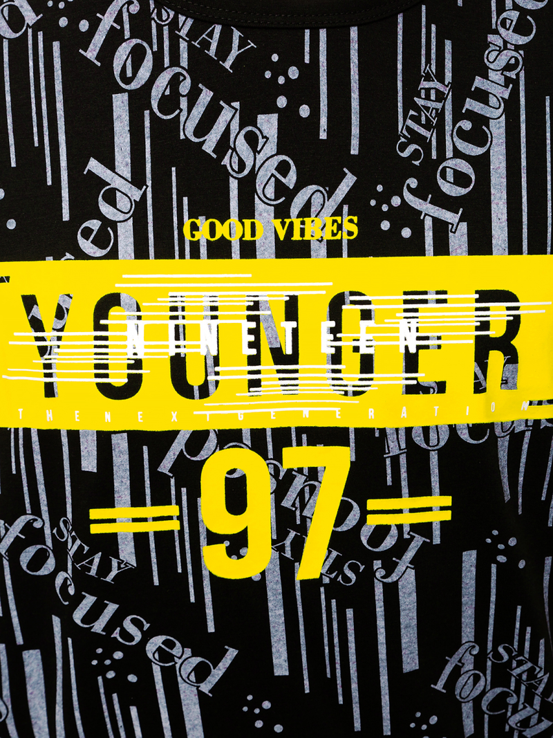 Ανδρικό μπλουζάκι μαύρο OZONEE JS/KS1993