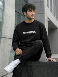 Ανδρικό Φούτερ μαύρο OZONEE JS/65B3919/3Z