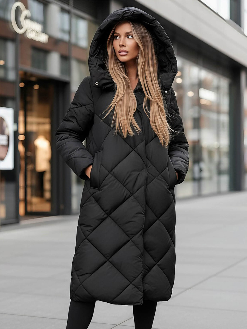 Γυναικείο μπουφάν μαύρο OZONEE JS/5M3173/392Z