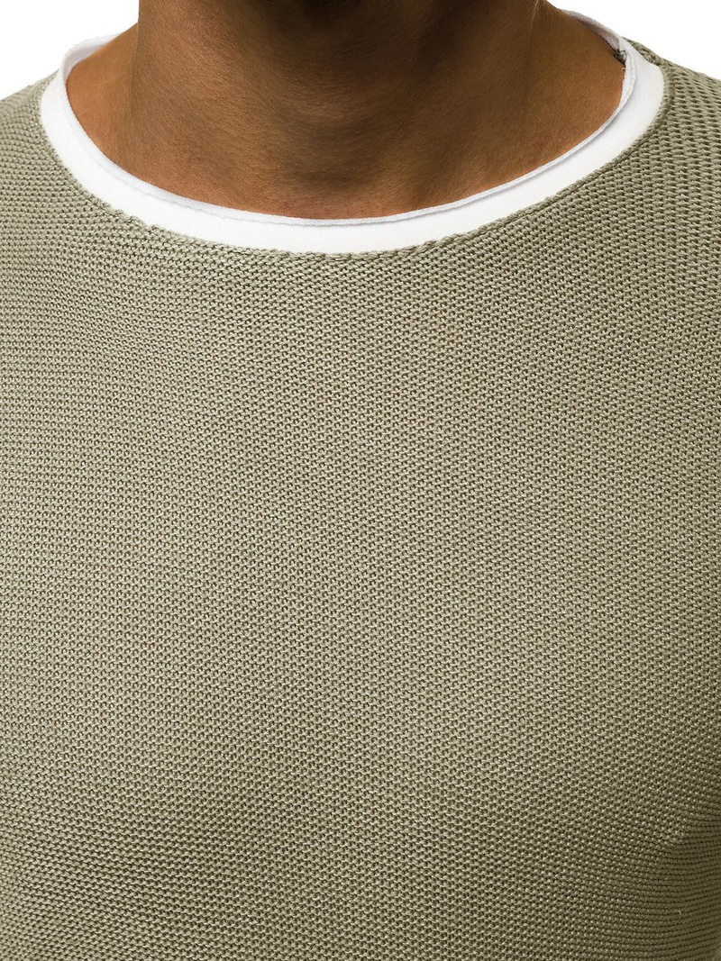 Ανδρικό Φούτερ ανοιχτό-χακί OZONEE MACH/2139/19