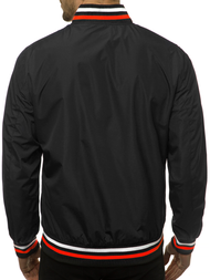 Ανδρικό Μπουφάν Bomber μαύρο OZONEE N/6194