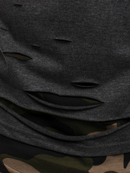 Ανδρικό μπλουζάκι γραφίτη OZONEE O/1115Z