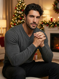 Ανδρικό πουλόβερ Γραφίτης OZONEE NB/MMB601/3Z