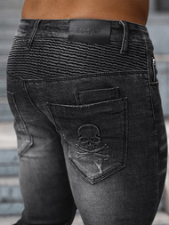 Ανδρικό τζιν παντελόνι mαύρος OZONEE NB/MP0070N