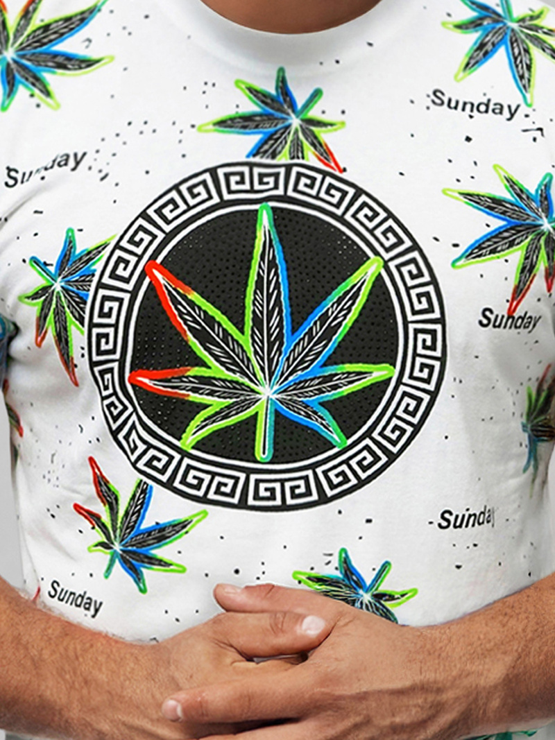 Ανδρικό μπλουζάκι λευκό OZONEE O/T136/1Z