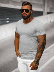 Ανδρικό μπλουζάκι γκρι OZONEE JS/712007Z