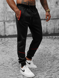 Ανδρικό παντελόνι φόρμας mαύρος OZONEE JS/8K175