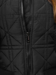 Γυναικείο μπουφάν μαύρο OZONEE JS/16M9227/392