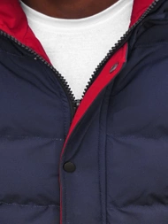 Ανδρικό χειμερινό μπουφάν ναυτικό μπλε OZONEE JS/M8103