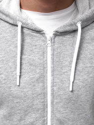 Ανδρικό Φούτερ με Κουκούλα γκρι OZONEE A/1009Z