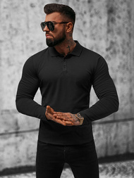 Ανδρικό μπλουζάκι με μακριά μανίκια μαύρο OZONEE O/B263