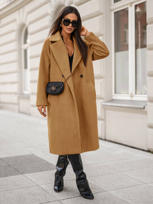 Γυναικείο παλτό kαμήλα OZONEE JS/11Z8161