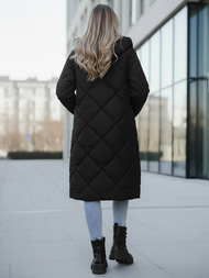 Γυναικείο μπουφάν μαύρο OZONEE JS/5M3168/392Z