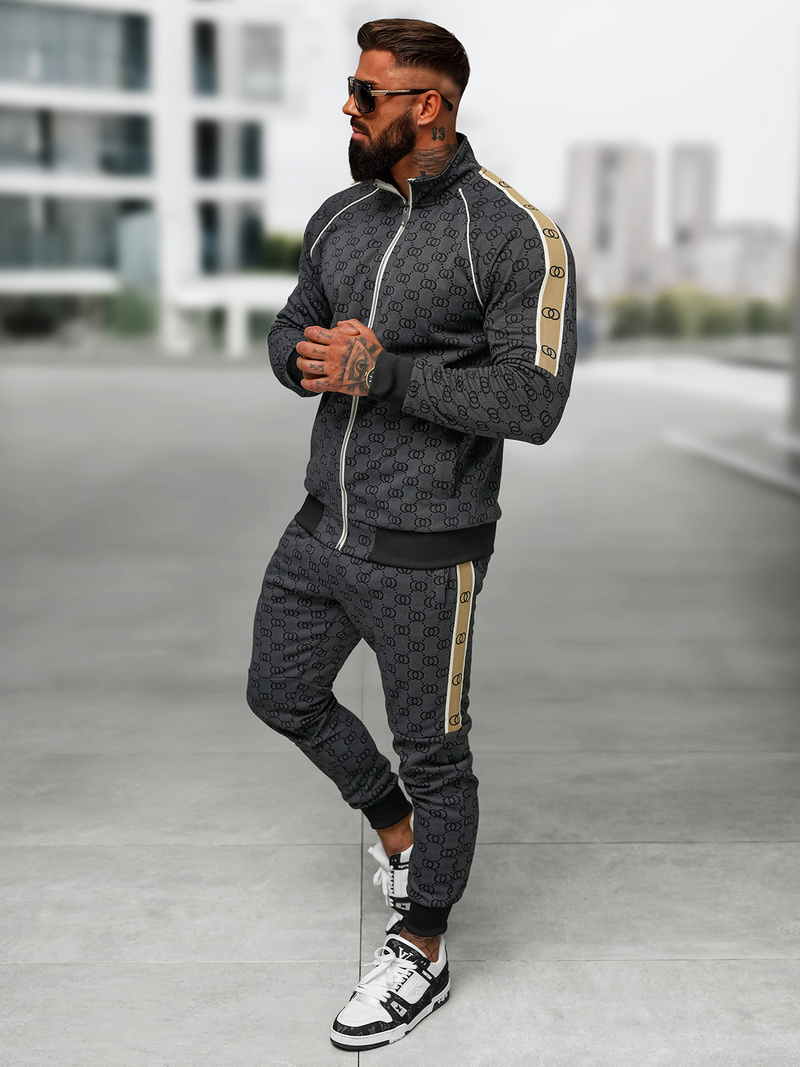 Ανδρικό σετ φόρμας μαύρο OZONEE O/FF5110AB