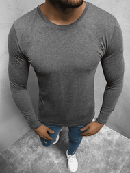 Ανδρικό μπλουζάκι με μακριά μανίκια γραφίτη OZONEE O/1209Z