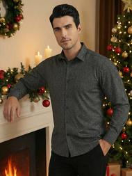 Ανδρικό πουκάμισο μαύρο OZONEE V/V184Z