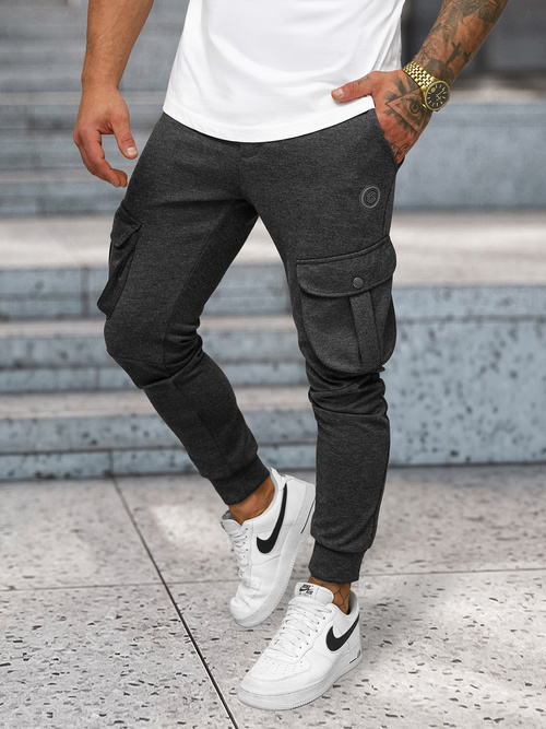 Ανδρικό παντελόνι φόρμας γραφίτη OZONEE C/316Z