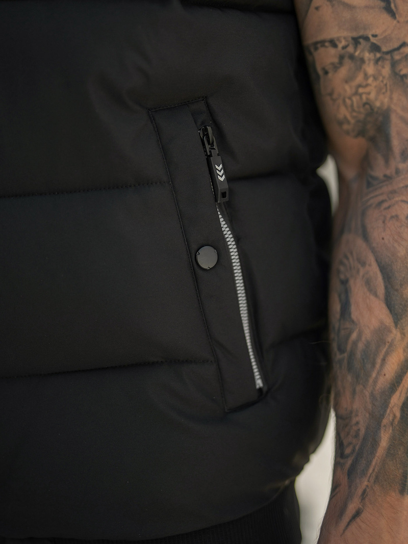 Ανδρικό αμάνικο μπουφάν μαύρο OZONEE JS/32M1780/392