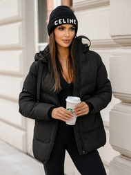 Γυναικείο μπουφάν μαύρο OZONEE JS/5M3251/392Z