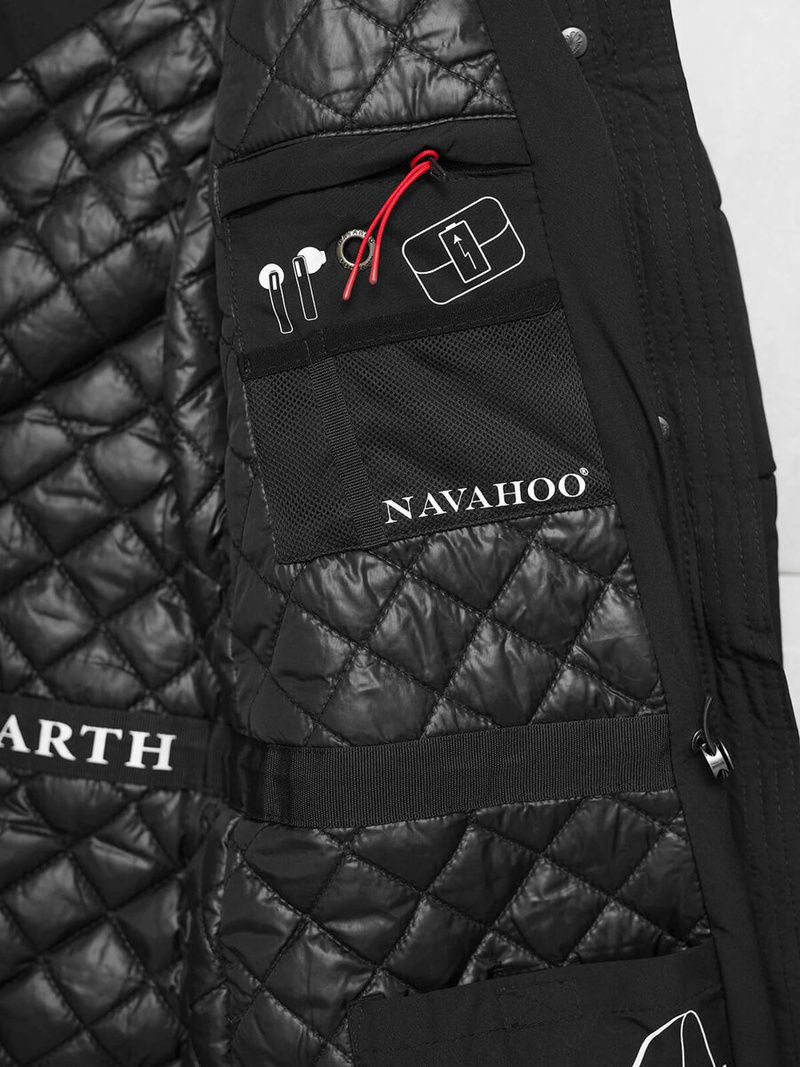 Γυναικείο μπουφάν μαύρο OZONEE O/W377Z