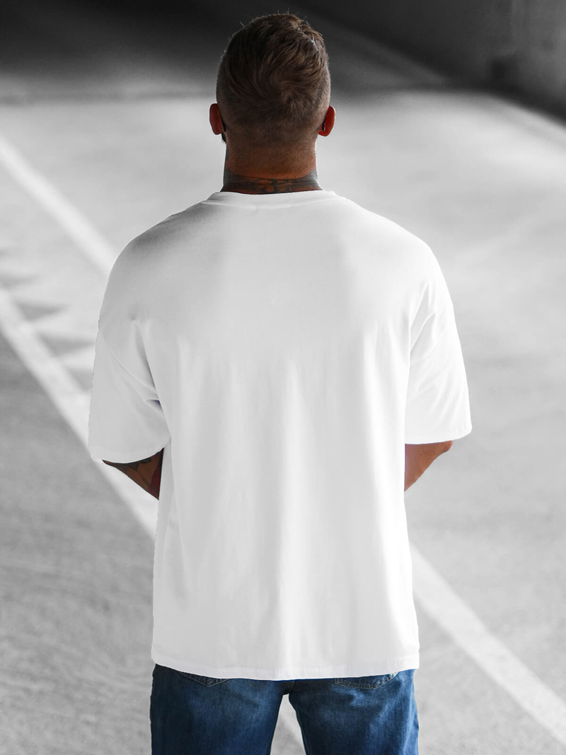 Ανδρικό μπλουζάκι λευκό OZONEE O/3431