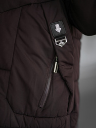 Γυναικείο χειμερινό μπουφάν Σοκολάτα OZONEE JS/16M9302/158