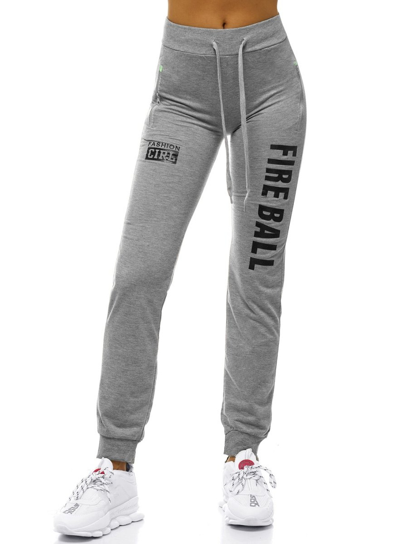 Γυναικείο παντελόνι φόρμας γκρι OZONEE O/82053