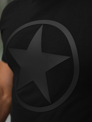 Ανδρικό μπλουζάκι μαύρο OZONEE NB/MT3151