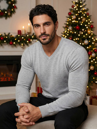 Ανδρικό πουλόβερ Γκρί OZONEE NB/MMB601/2Z