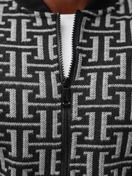 Ανδρικό μπουφάν mαύρο και γκρι OZONEE O/3A55