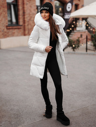 Γυναικείο μπουφάν λευκό OZONEE JS/16M9099/281