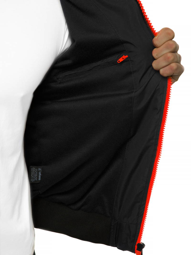 Ανδρικό Μπουφάν Bomber μαύρο OZONEE N/6194