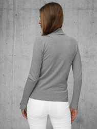 Γυναικείο πουλόβερ σκούρο-γκρι OZONEE JS/8002/3