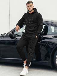 Ανδρικό Φούτερ με Κουκούλα μαύρο OZONEE JS/8B1971/3