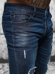 Ανδρικό τζιν παντελόνι Σκούρο μπλε OZONEE NB/MP0015BS