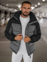 Ανδρικό μπουφάν Γκρί OZONEE JS/31M5008Z