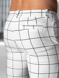 Ανδρικό παντελόνι chino λευκό OZONEE O/P4009Z